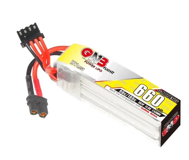 GAONENG GNB LiHV 3S 11.4V 660mAh 90C XT30 LiPo Battery